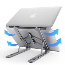 Seven Grades Height Adjustable Ventilated Cooling Laptop Stand with Bag